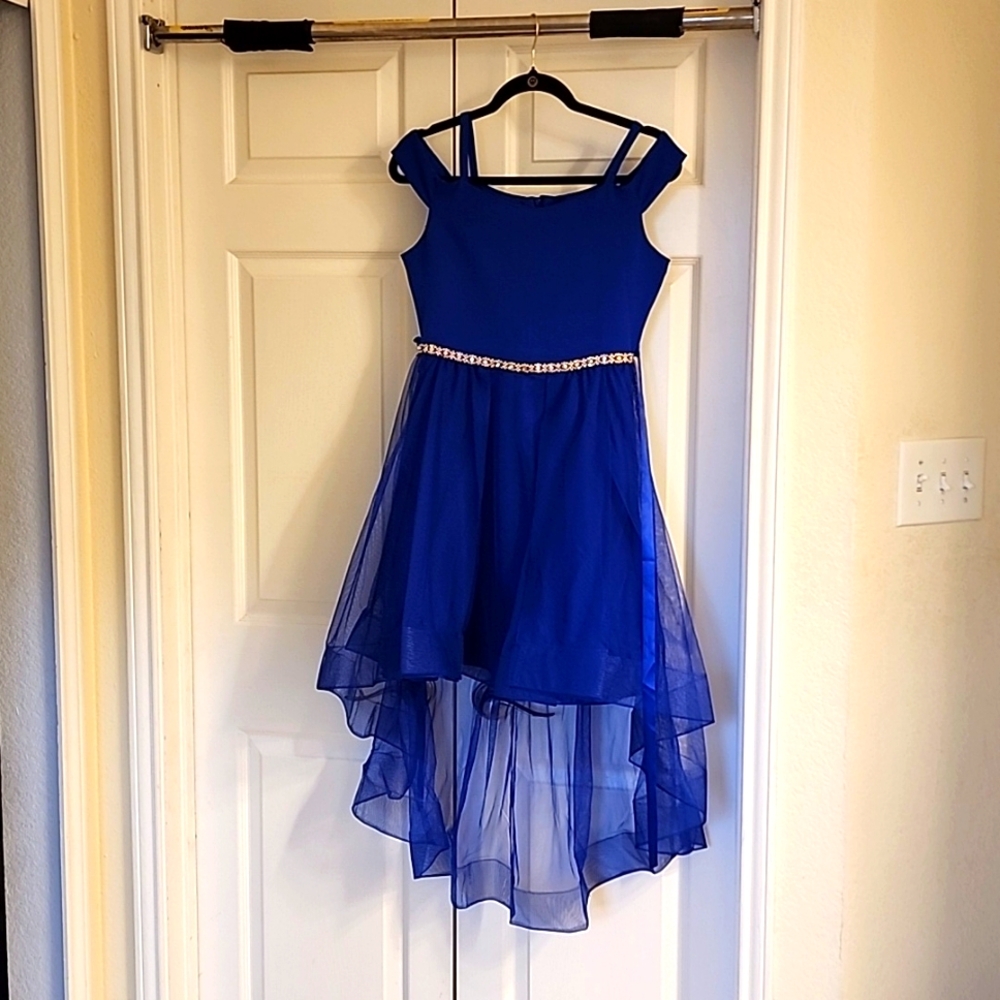 Blue girls formal dress